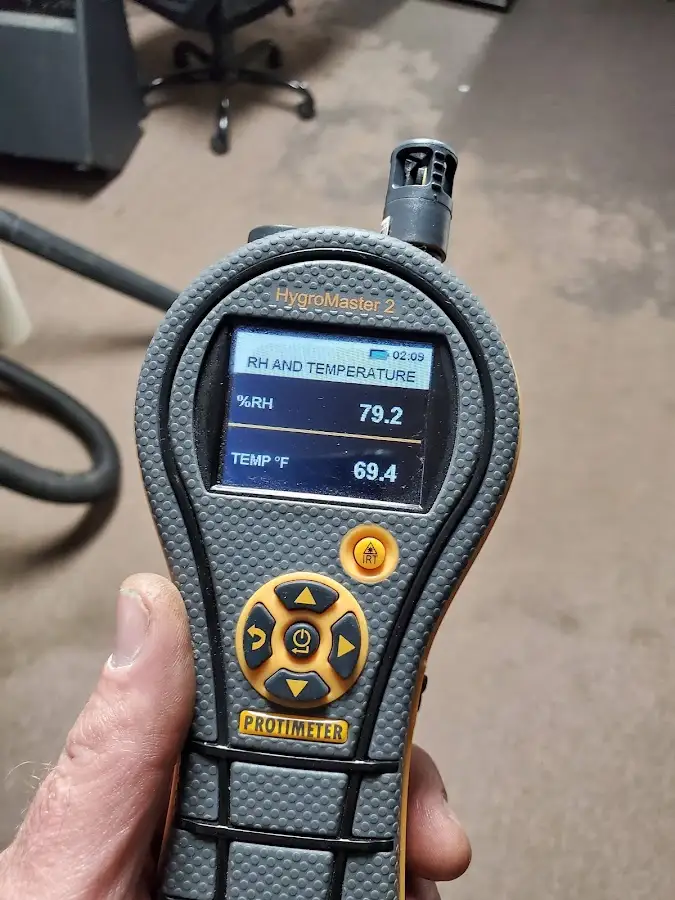 Moisture meter humidity assessment for Mold Remediation & Removal in Edna
