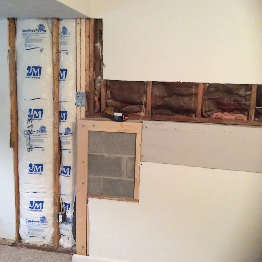 Wall insulation replacement during Structural Drying in Edna
